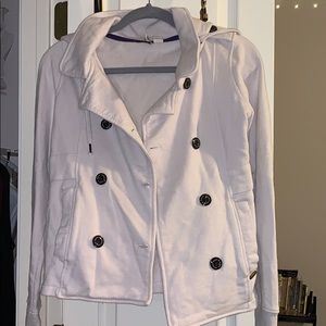 Cream Blazer Like Sweater